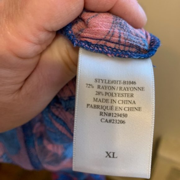 Hawaiian Tropic  Blue Floral Romper - Picture 4 of 7